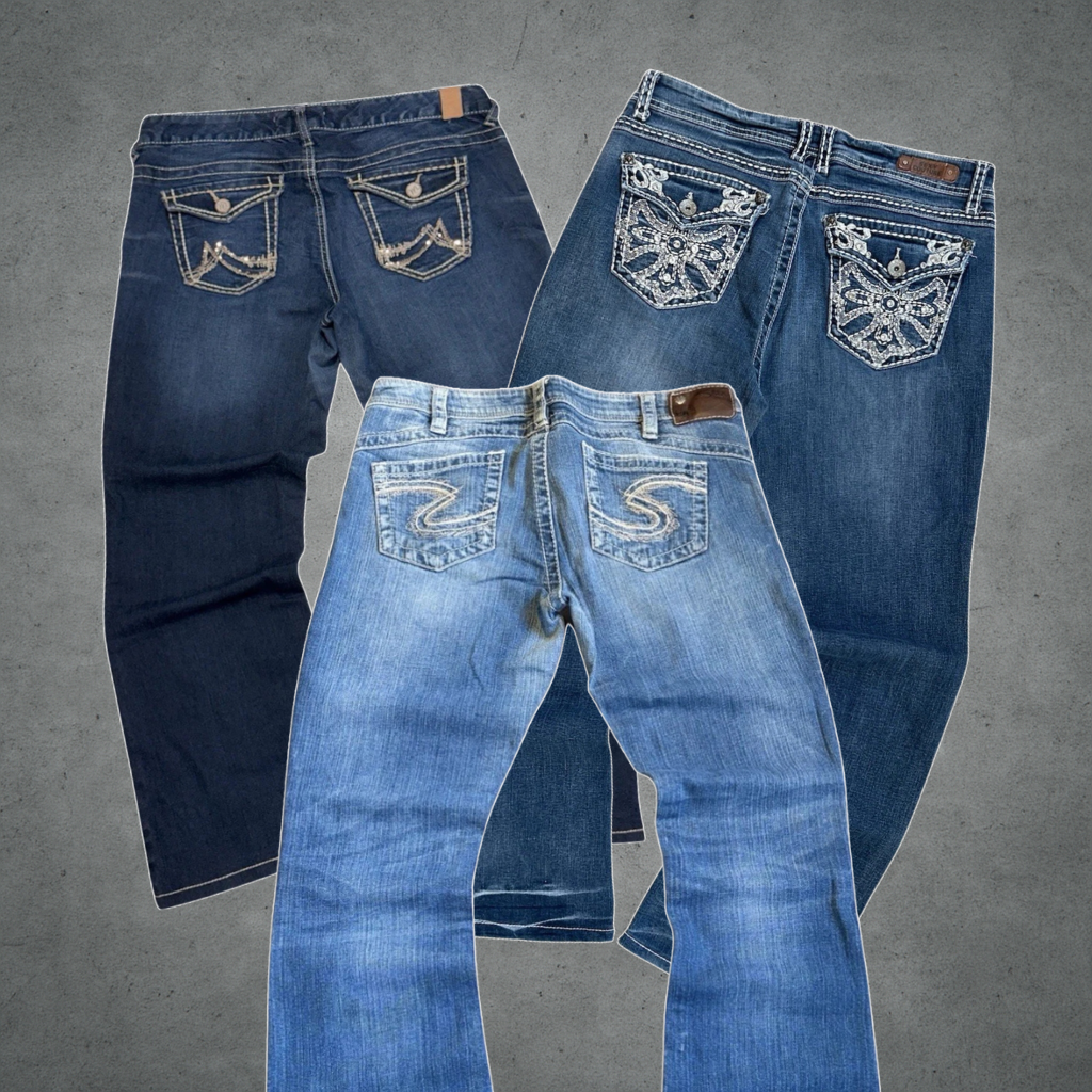 Y2K Jeans mit Print