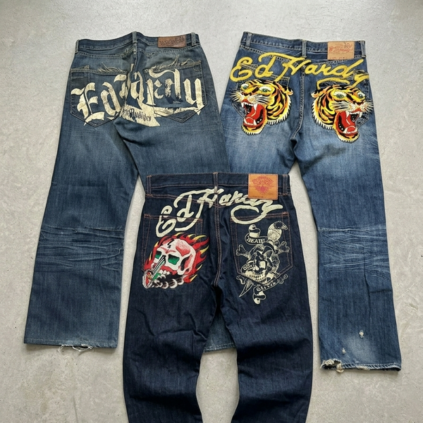 Ed Hardy Jeans – Grade A Vintage Wholesale Lot (Limited Availability)