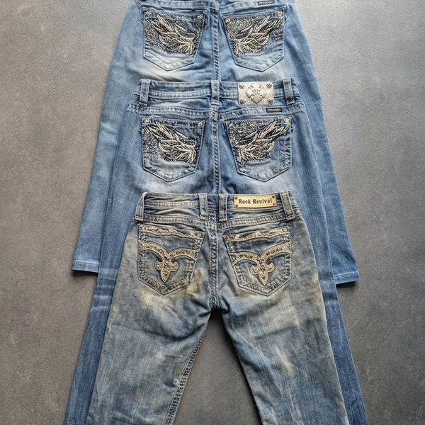 Miss Me & Rock Revival Jeans – Grade A Vintage Wholesale Mix